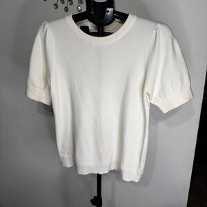 No-brand Women's Cream and White Blouse